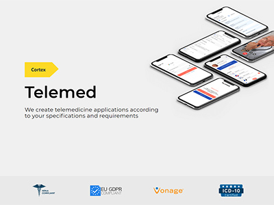 Портфолио. Верстка сайта медицинского приложения Telemed